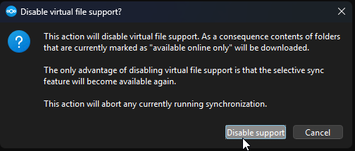 Confirmation Dialog